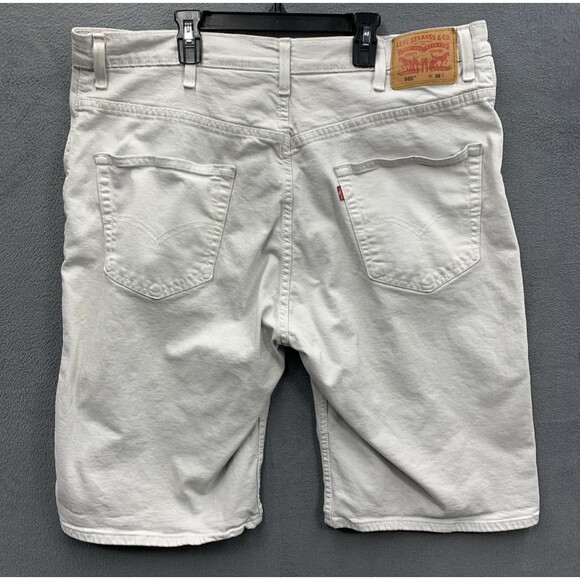 Levi's 569 Denim Shorts Mens Loose Straight Off White PC9-35569-0340 Size 38 - Picture 4 of 15
